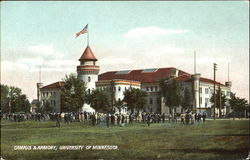 Campus & Armory, University of Minnesota Postcard