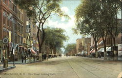 Elm Street Looking South Postcard