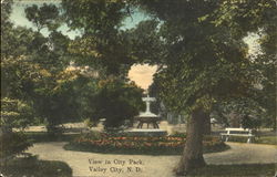 View In City Park Postcard