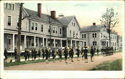 Guard Mount, Fort Ogletporpe Postcard
