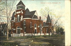 First M. E. Church Wellington, KS Postcard Postcard