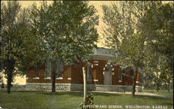 Fifth Ward School Wellington, KS Postcard Postcard