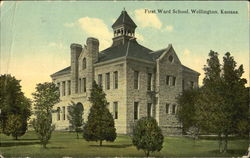 First Ward School Wellington, KS Postcard Postcard