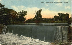 State Creek Dam Wellington, KS Postcard Postcard