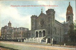 Immaculate Conception R. C. Church Germantown Postcard