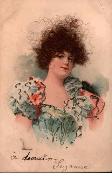 Brunette Woman  - French Real Hair