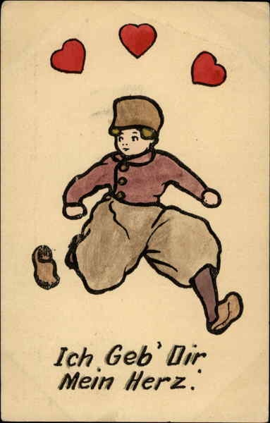 Dutch Boy With Heart Motif I Give You My Heart Dutch Children
