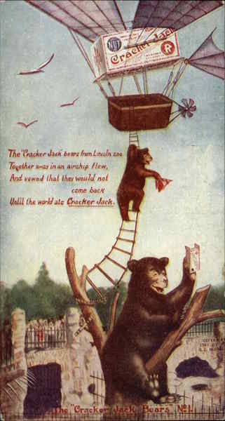The Cracker Jack Bears No. 1 Advertising