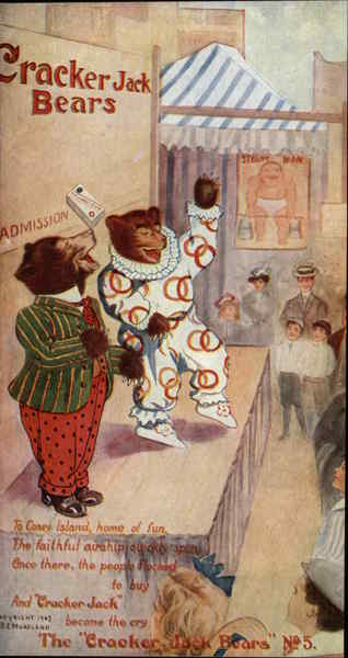 The Cracker Jack Bears No. 5 Advertising