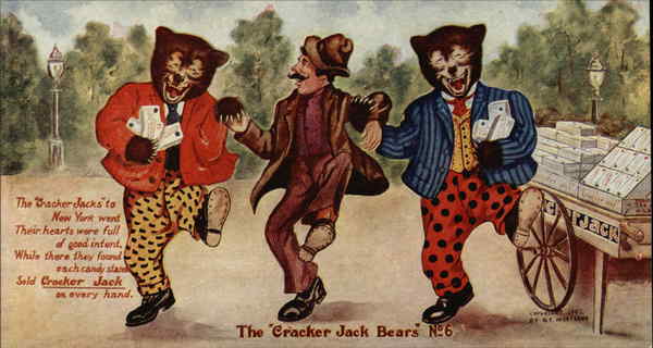 The Cracker Jack Bears No. 6 Advertising