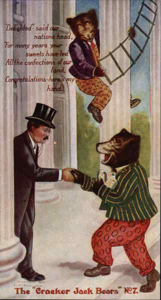 The Cracker Jack Bears No. 7 Advertising
