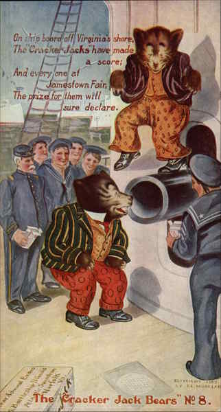 The Cracker Jack Bears No. 8 Advertising