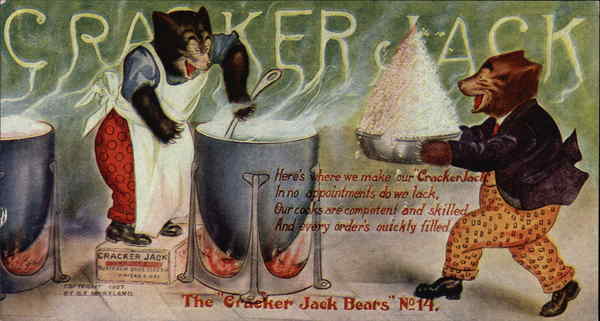 The Cracker Jack Bears No. 14 Advertising