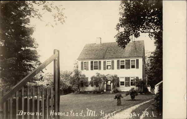 Drowne Homestead, Mt. Hygeia Foster Rhode Island