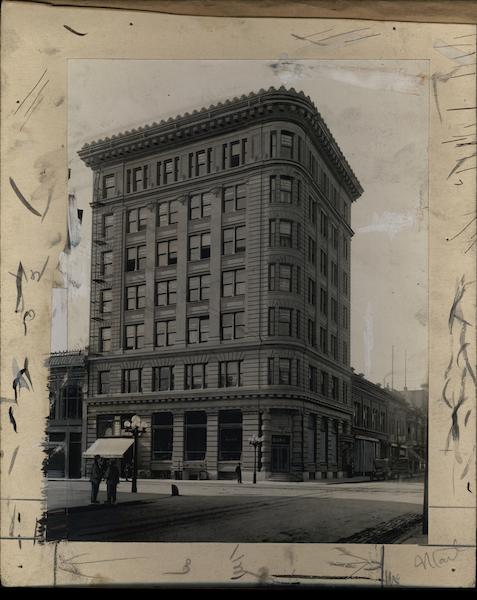 Rare Original Postcard Art - Garden City Bank Building #2541 San Jose California