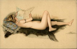 En Costume d'Eve Series 26-1 Postcard