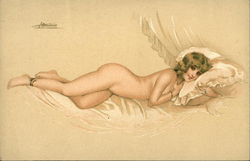 En Costume d'Eve Series 26-6 Postcard