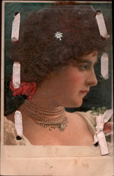 Dutch Real Hair - Brunette Postcard