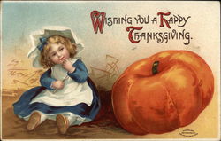 Little Girl & Pumpkin Little Girl & Pumpkin