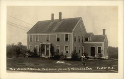 Mrs. James P. Nichol's Residence Foster, RI Postcard Postcard