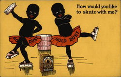 Fairbanks Gold Dust Twins Washing Powder Advertising Postcard Postcard
