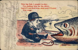 The Fish Story (3 cards) Postcard