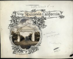 Rare Layout Board for Souvenir Folder - Views of Redlands California Ephemera Ephemera