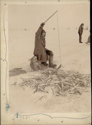 Rare Original Art - Tomcod Fishers Out on Bering Sea #763 Alaska Original Photograph Original Photograph