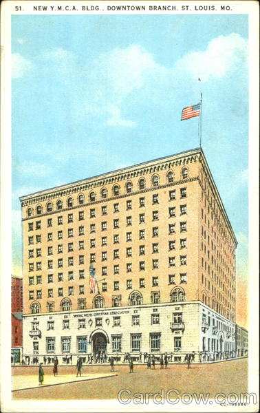 New Y.M.C.A. Bldg, Downtown Branch St. Louis Missouri