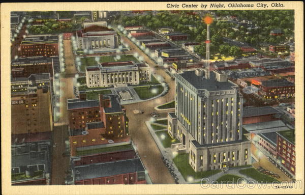 Civic Center By Night Oklahoma City