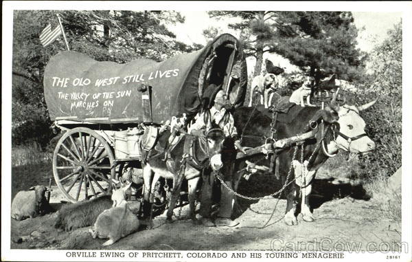 Orville Ewing Of Pritchett Colorado And His Touring Menagerie