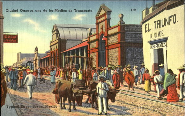 Typical Street Scene Mexico