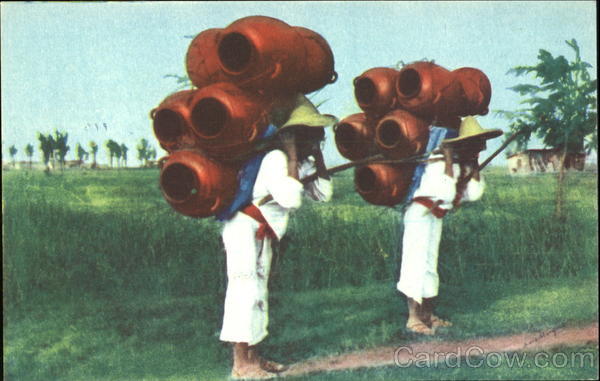 Typical Pottery Vendors Texcoco Mexico
