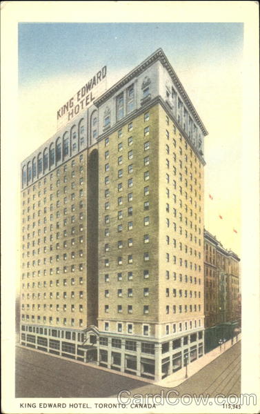 King Edward Hotel Toronto Canada Ontario