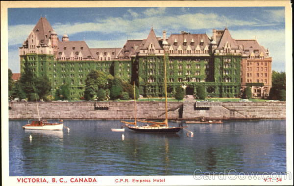 C. P. R. Empress Hotel Victoria BC Canada British Columbia