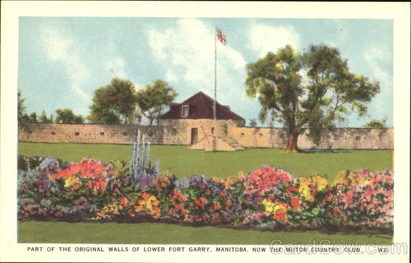 Part Of The Original Walls Of Lower Fort Garry Winnipeg MB Canada