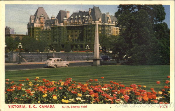 C. P. R. Empress Hotel Victoria BC Canada British Columbia