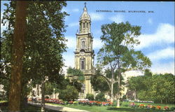 Cathedral Square Postcard