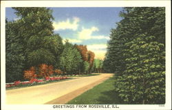 Greetings From Rossville Illinois Postcard Postcard