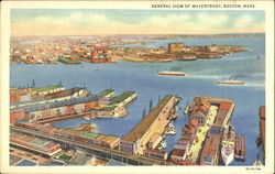 General View Of Waterfront Boston, MA Postcard Postcard