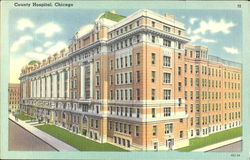 County Hospital Postcard