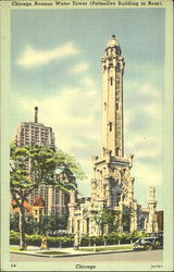 Chicago Avenue Water Tower Postcard