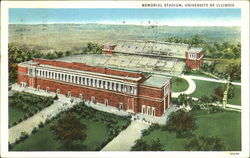 Memorial Stadium, University of Illinois Champaign, IL Postcard Postcard