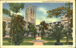 Hutchinson Court, Universtiy of Chicago Postcard