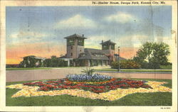 Shelter House, Swope Park Postcard