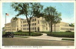 Warren G. Harding Senior High School Ohio Postcard Postcard
