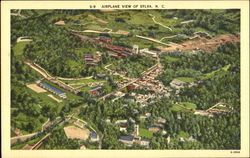 Airplane View Of Sylva North Carolina Postcard Postcard