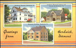 Greetings From Hardwick Vermont Postcard Postcard