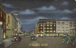 In Wonderful Wyoming, Capitol Avenue Cheyenne, WY Postcard Postcard