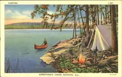 Greetings From Marion Postcard